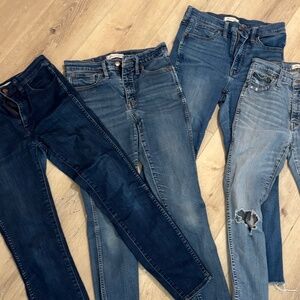 4 pairs of Madewell 27 jeans